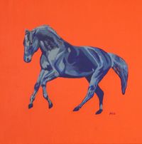 Pferd, Acryl auf Leinwand, 60 60 cm